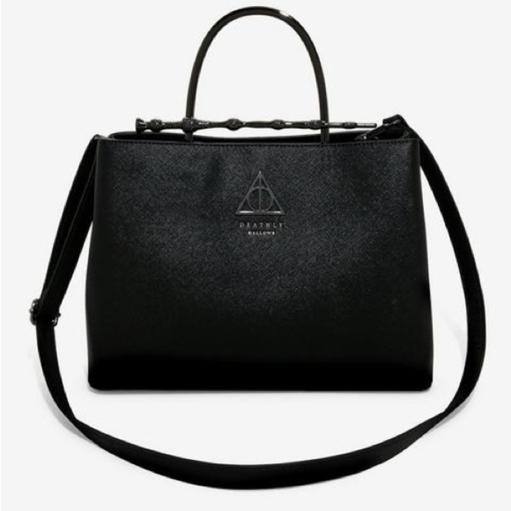 Loungefly Black Harry Potter Plaque Tote - Picture 3 of 11